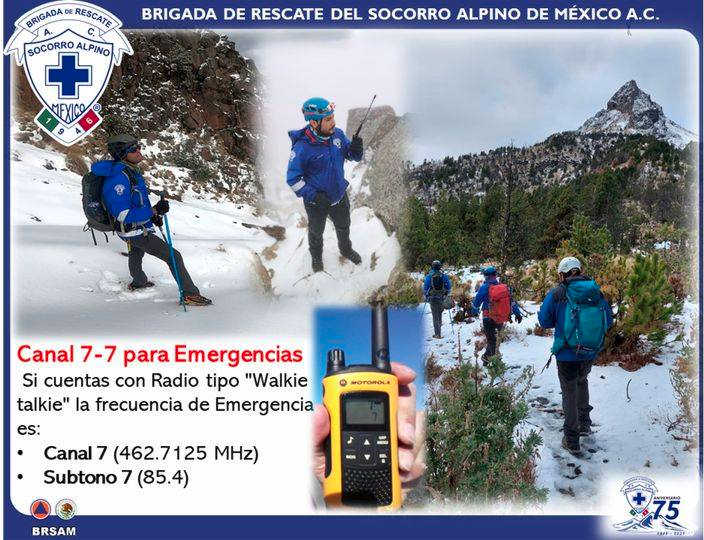 Rescate de Montaña Frecuencia de Emergencia  Mexico Tips Básicos de Senderismo México