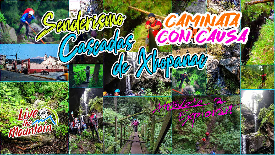 Senderismo Cascadas de Xhopanac y Rapel | 10km & 20Km | Apta para Principiantes | Caminata con Causa