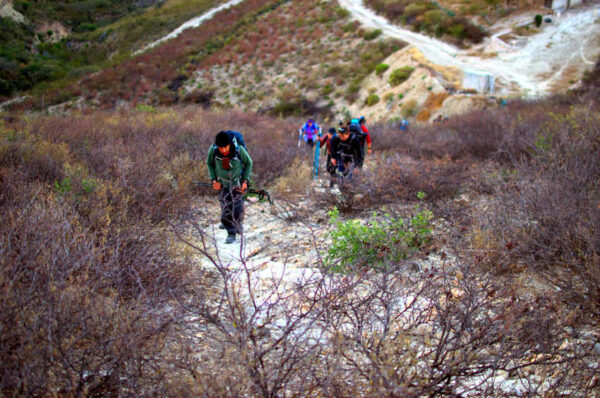 Senderismo Queretaro Biosfera de la Sierra Gorda Hiking Pinal de Amoles Cerro Media Luna Paraiso Puente de Dios