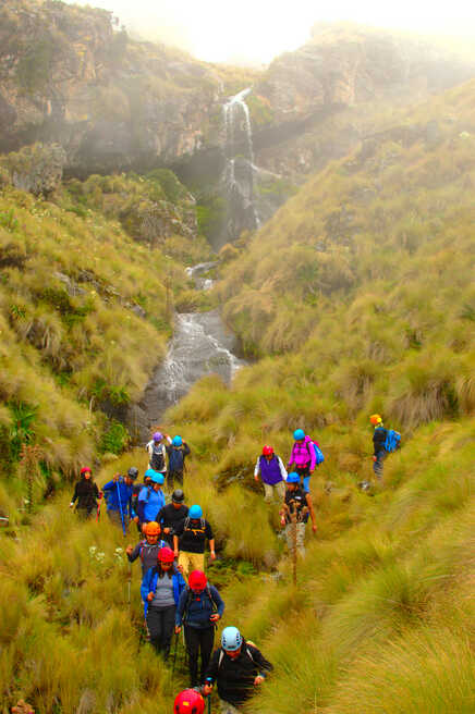 cascadas de la iztaccihuatl occidental senderismo cdmx guias de montaña media y alta montaña