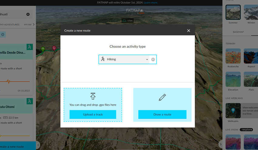 fatmap, software, app, satelites, maps, rutas, wikiloc, strava