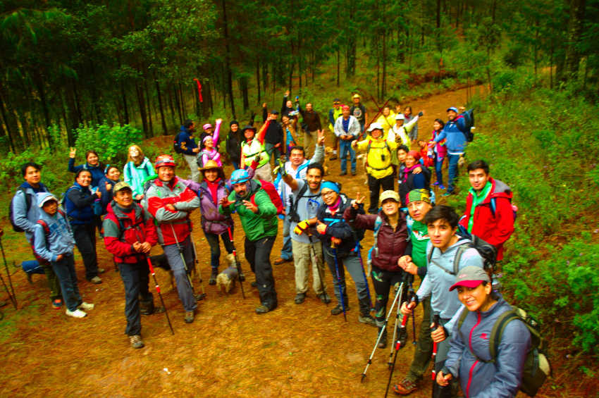 ccc-10 Caminata con causa, sierra norte, oaxaca, senderismo, aventura