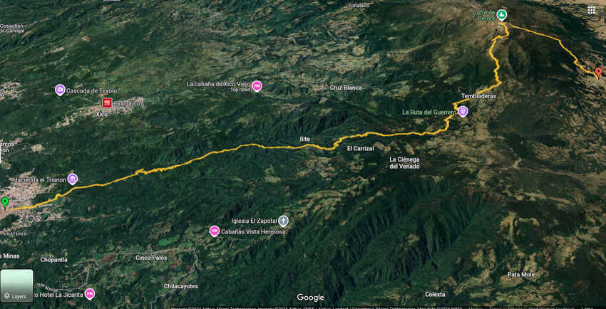 cofre de perote, desde raíz, nahucampatepetl, coatepec, travesía, ruta extrema, camping, nivel avanzado, montañismo, senderismo, hiking, trekking